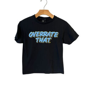 BreakingT Overrate That Tee Shirt Youth Medium Black